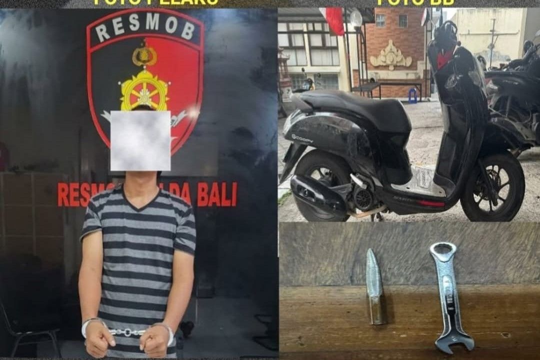 Resmob Polda Bali Tangkap Residivis Maling Motor
